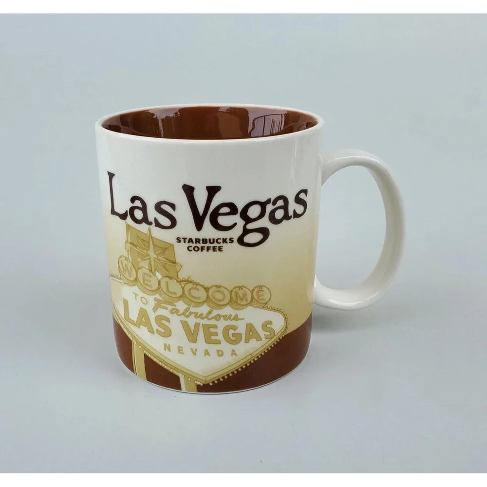 NWOT Starbucks 2012 Collector's Series Global Icon Las Vegas Ceramic Mug 16oz